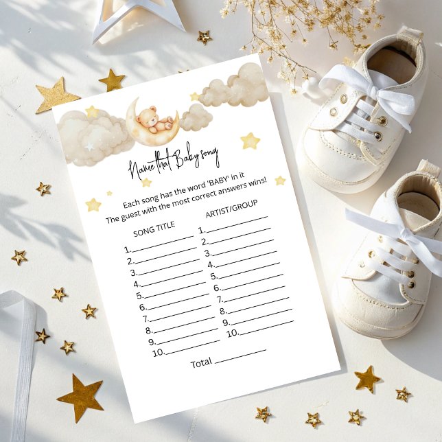 Nomeie Esse Jogo De Música Bebê Sobre O Chá de fra (Criador carregado)