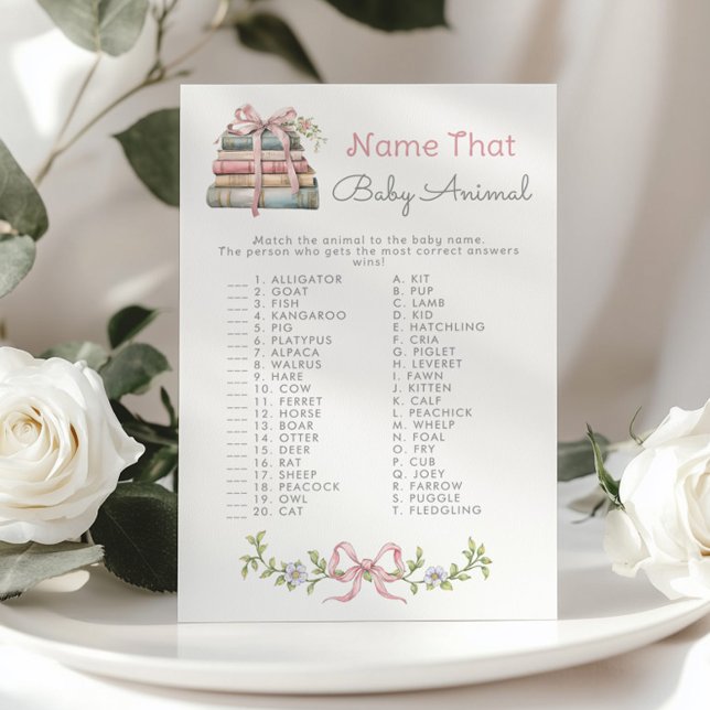 Nomeie o jogo de Chá de fraldas do "Animal Storybo (Criador carregado)