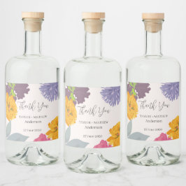 Nomes de Casais Florais de Casamento Moderno Abstr