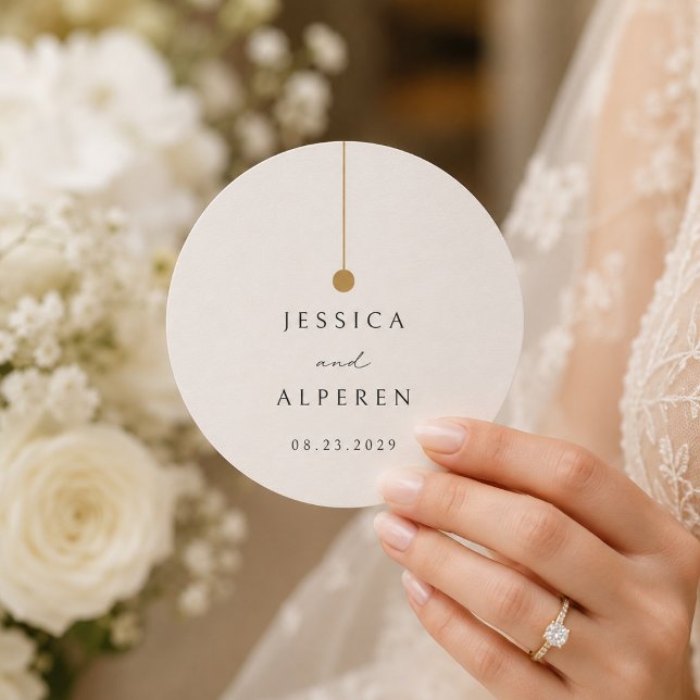 Nomes de Casamento Elegantes Porta-Copos de Papel (Criador carregado)