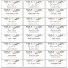 Nomes de Convidado de Folhagem Tropical Etiquetas 