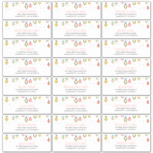 Nomes de Convidado de Natal e Ano Novo Etiquetas d