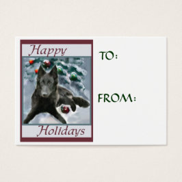 Nomes de etiqueta de presentes de Natal de Sheepdo