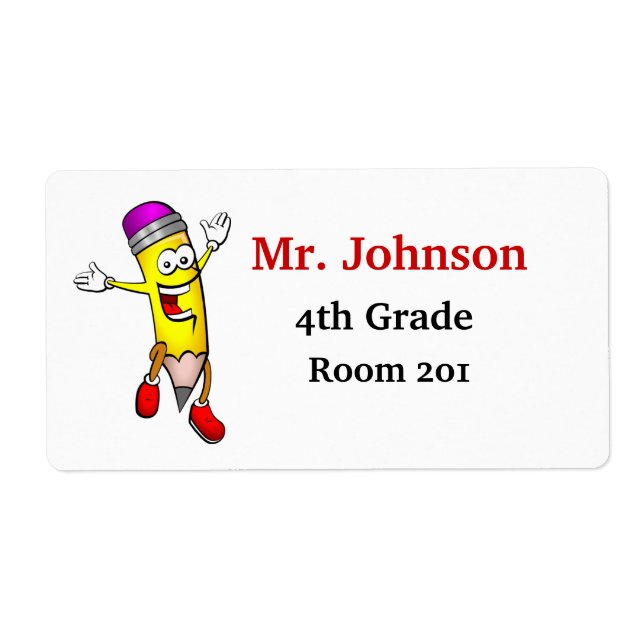 Nomes de etiqueta de Professores Divertidos (Frente)