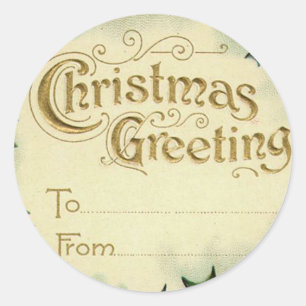 Nomes de etiqueta do Natal do Victorian para