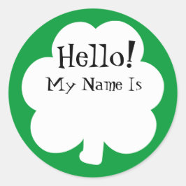 Nomes de etiqueta do Shamrock Sticker