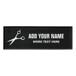 Nomes de etiqueta magnéticos salões de cabelos per