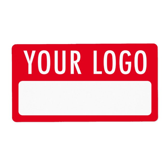 Nomes de etiqueta temporários vermelhos com os ade (Frente)