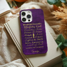 Nomes de Jesus Capa de telefone Roxo