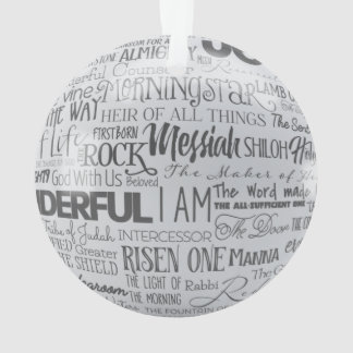 Nomes de Jesus Enfeites de natal Cristão