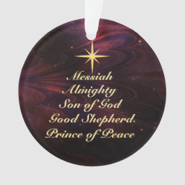 Nomes de Jesus - Enfeites de natal personalizado