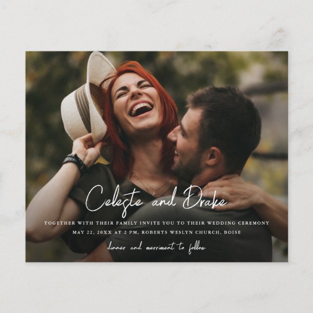 Nomes de roteiro de orçamento Foto Casamento (Frente)