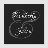 Nomes dele e dela em DIY, Branco e Cinza no Preto