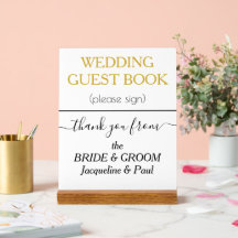 NOMES DO Livro de Convidado Dourado Branco