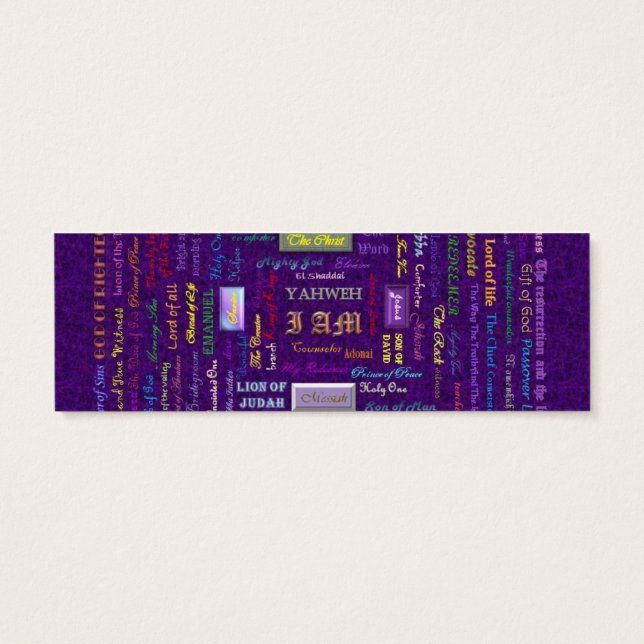 nomes do marcador de Deus (Verso)