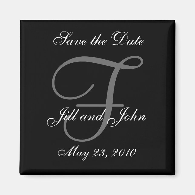 Nomes e Iniciais da imã salve a data (Frente)