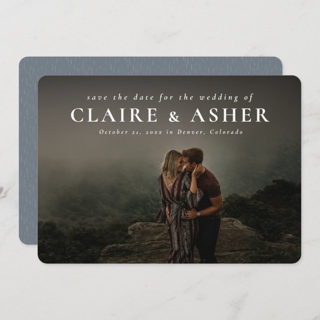 Nomes negros clássicos simples salvar o cartão com (Frente/Verso)