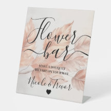Nomes Personalizados Barra de Flores Aquarela Folh