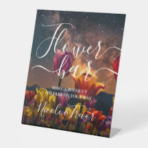 Nomes Personalizados Barra de Flores Tulipas Cósmi