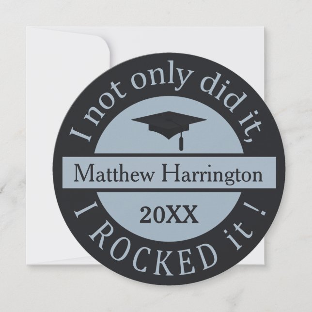 Nomes personalizados de graduação e convites de an (Frente)