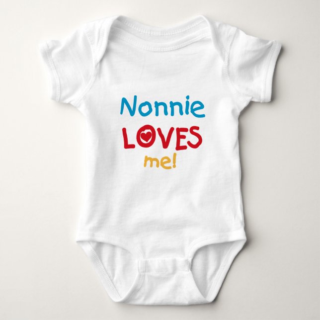 Nonnie ama-me camiseta e presentes (Frente)