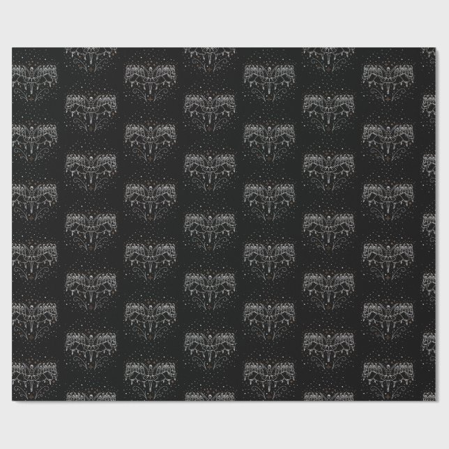 Nono dia de papel de embrulho de presente de Natal (Aberto)