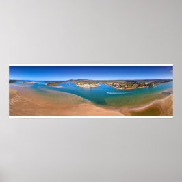 Noosa River Panorama Foto Aérea Impressão Wall Art