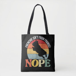 Nope frenchie não é da França - bolsa preto