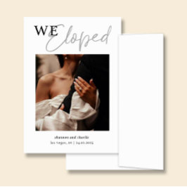 NORA | Cartão de Anúncio de Casamento com Foto