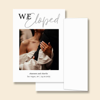 NORA | Cartão de Anúncio de Casamento com Foto