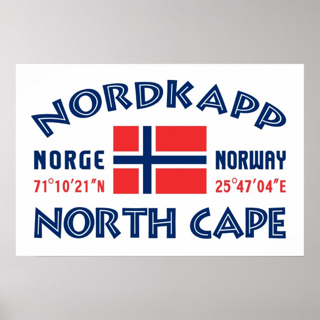NORDKAPP Norway poster (Frente)