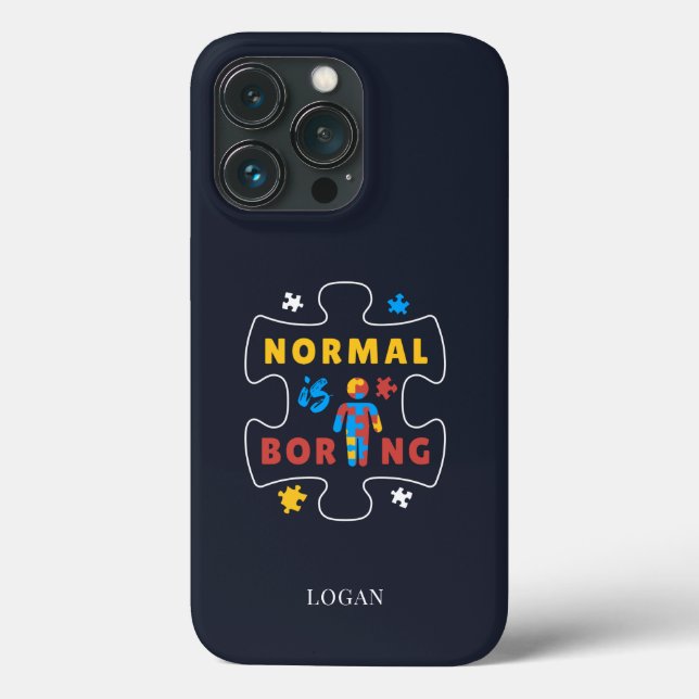 Normal é Chato Puzzles de Conscientização do Autis (Verso)