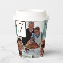 Norman Rockwell Monograma Ação de Graças