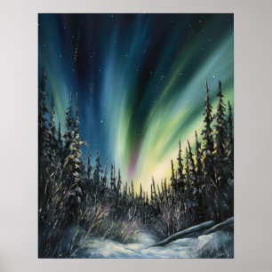Norte Aurora Borealis Luz Impressão