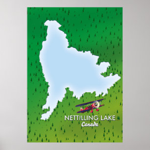 Norte do lago Hubbard do lago Michigan Poster