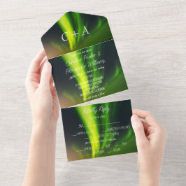 Norte Luzes Aurora Borealis Casamento