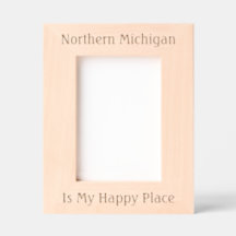 Norte Michigan - Quadro gravado a laser