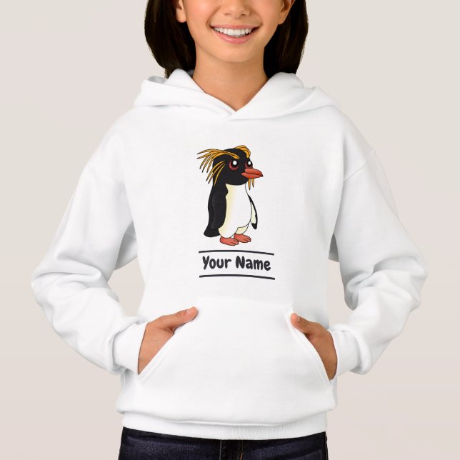 Norte Rockhopper Penguin com texto (Frente)