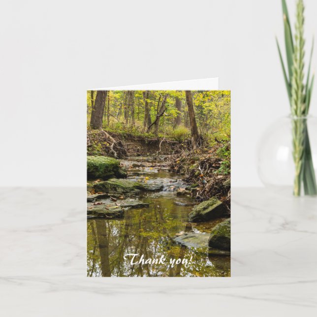 Norte Veste Cartões de agradecimentos de Creek (Frente)