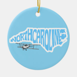 North Carlolina First no Enfeites de natal de Voo