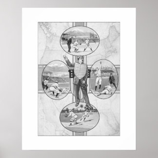 North East South West Baseball, Art Impressão