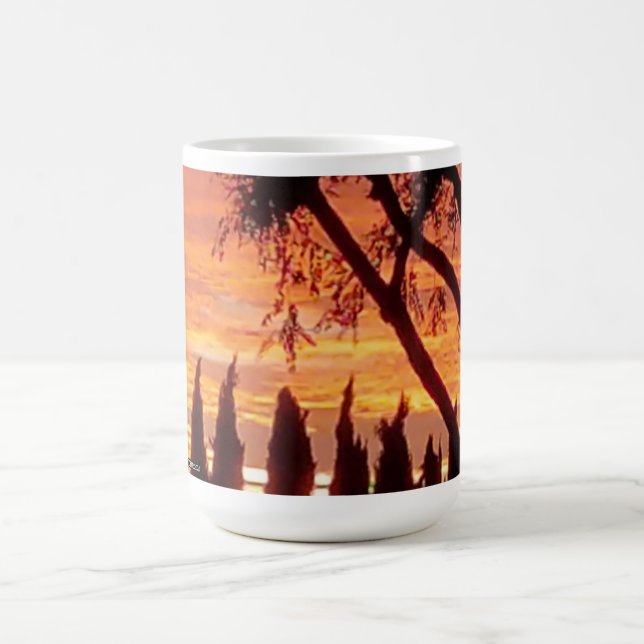 North Hollywood Sunset em uma caneca de café (Centro)