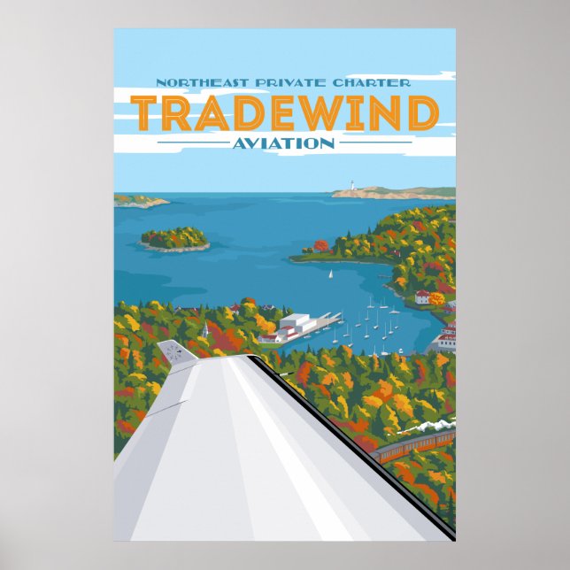 Northeall Fall Tradewind Aviation Poster (Frente)