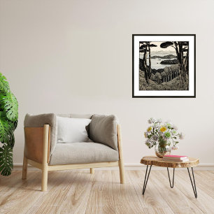 Northland - Archival Woodblock Impressão