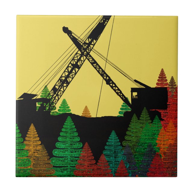 Northwest Crawler Crane n Track Fantasy Art (Frente)