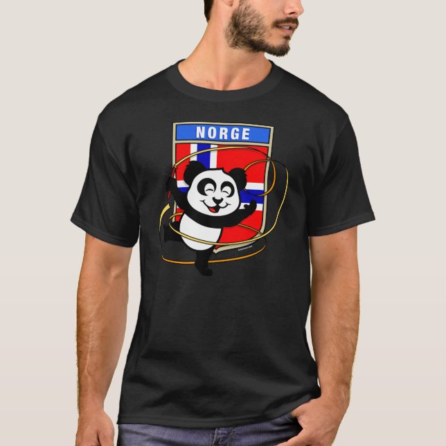 Noruega ginástica Rítmica Camisa de Panda (Frente)