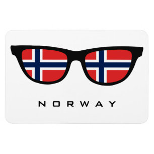 Noruega Sombra o texto personalizado e o ímã de