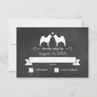 Norueguês Elkhound Silhouettes Wedettes RSVP