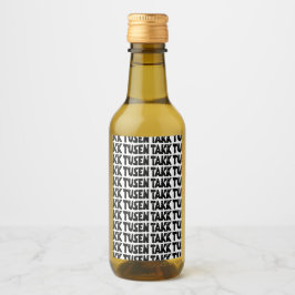 Norueguês "Obrigado", Preto e Branco Lino Cortado