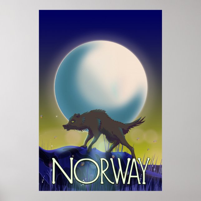Norway Wolf Poster (Frente)